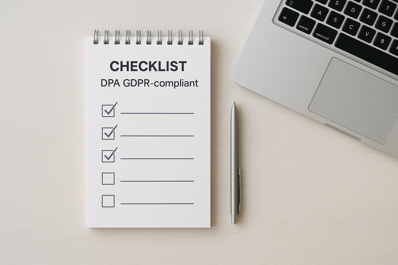Checklist para un DPA GDPR-compliant