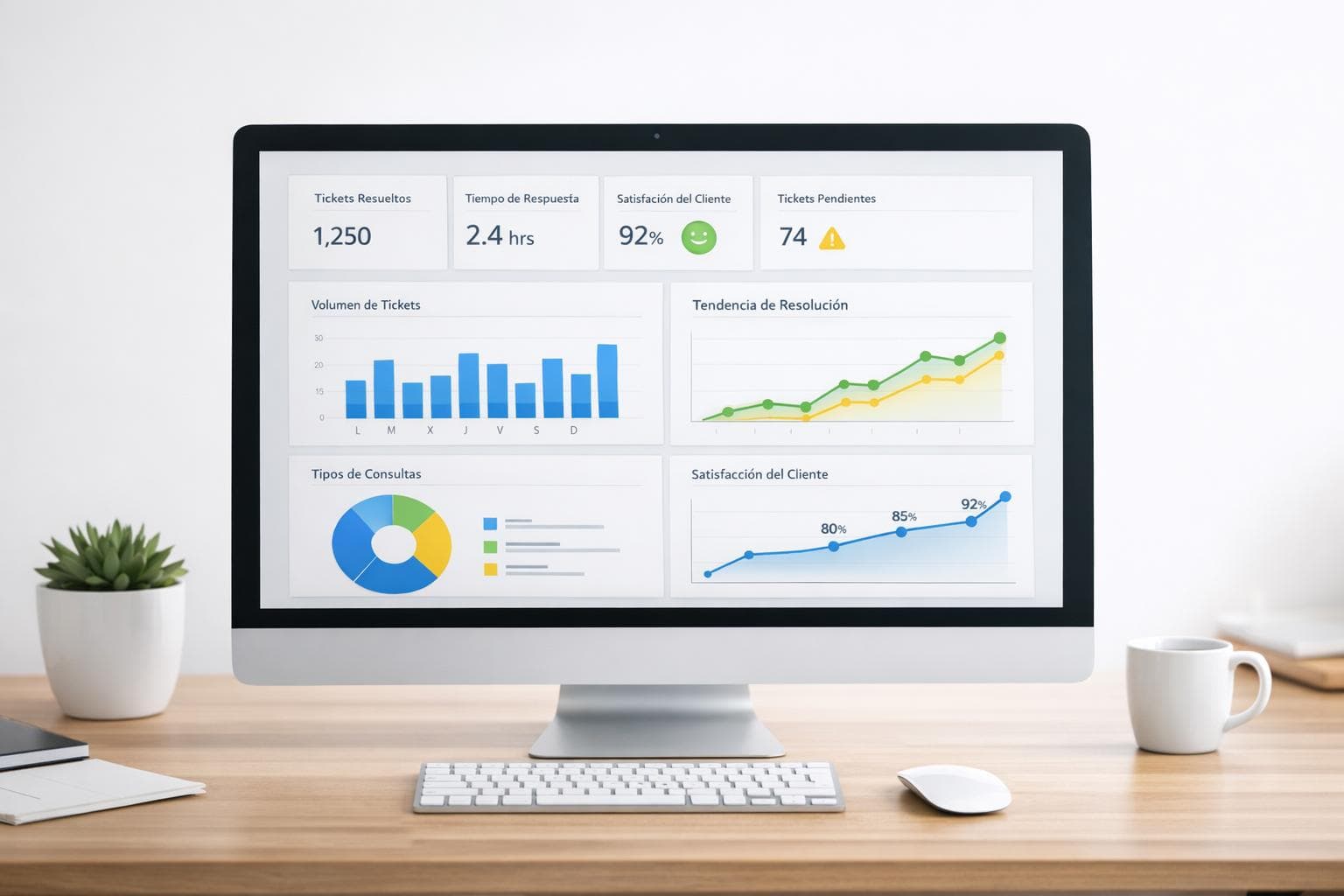 Top 6 Métricas de Soporte Analizadas con IA