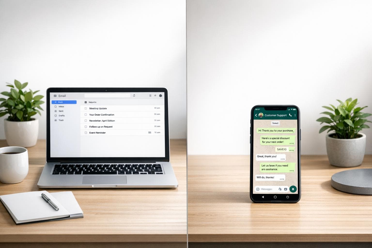 Comparativa: Email vs WhatsApp para Lealtad Post-Compra