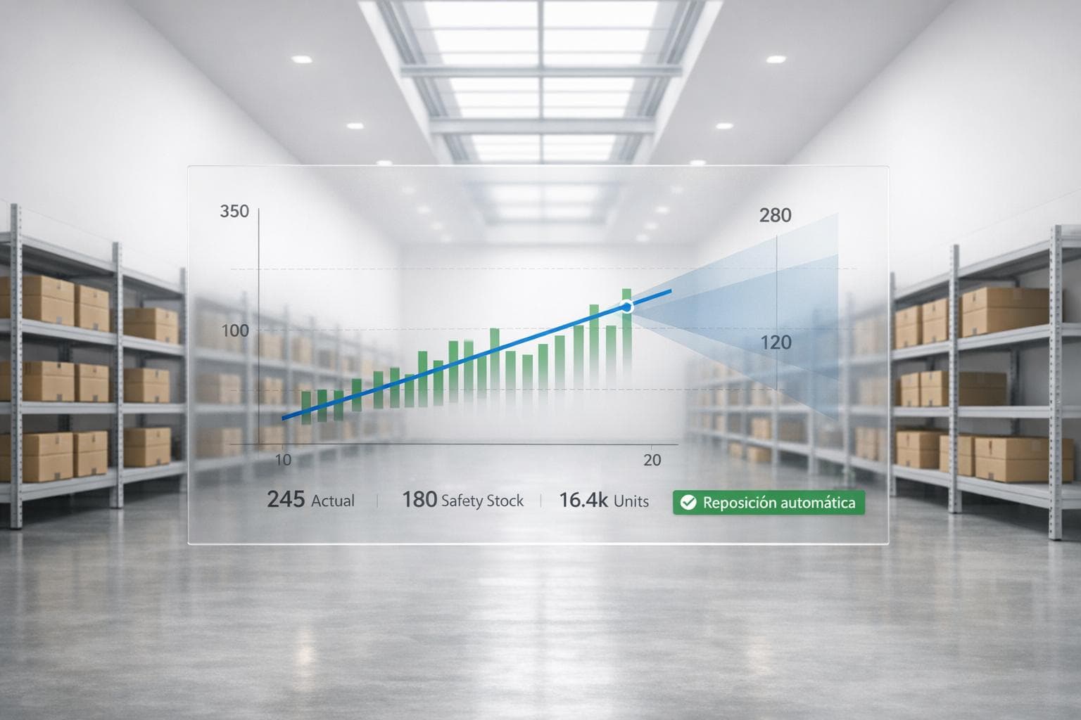 Impacto de la regresión en la planificación de inventarios