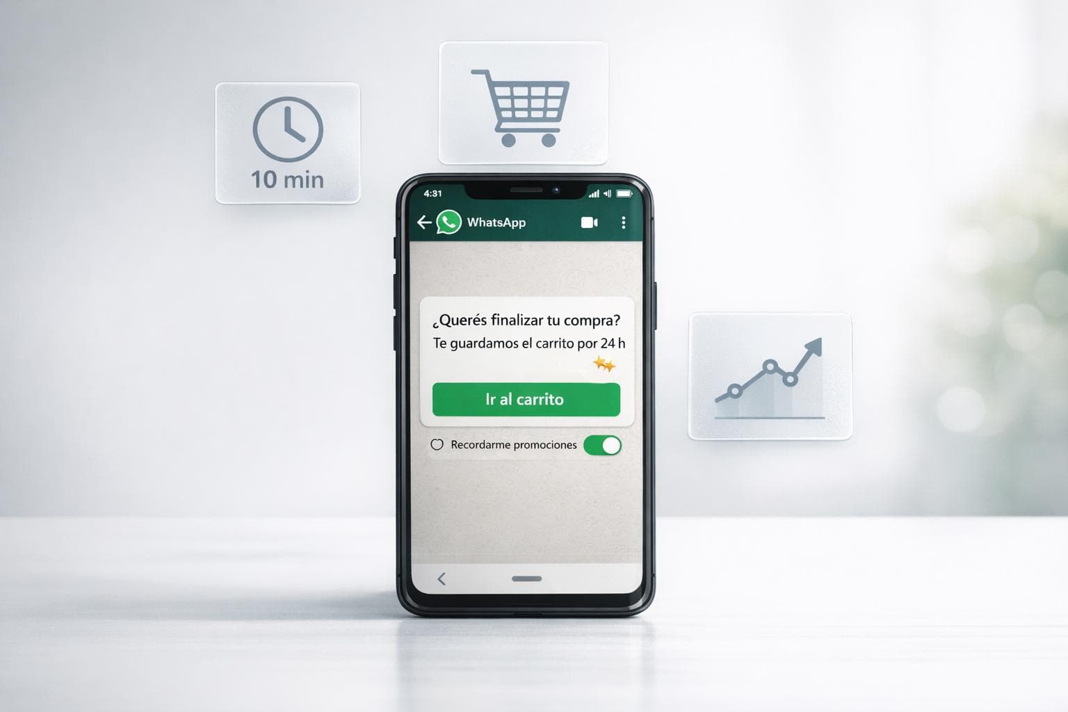 Mejores prácticas para mensajes de carritos en WhatsApp