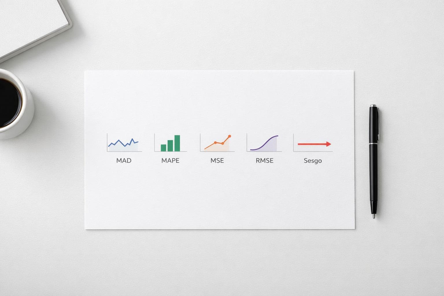 5 métricas para medir errores en pronósticos