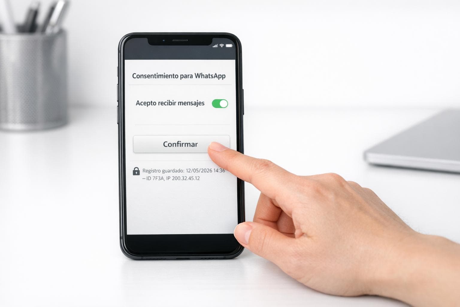 Validación de consentimiento en campañas de WhatsApp