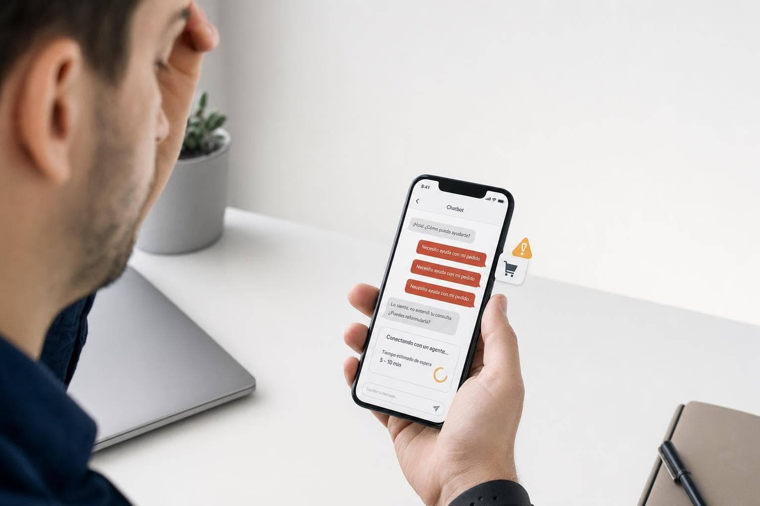Impacto de errores en chatbots en la experiencia del cliente