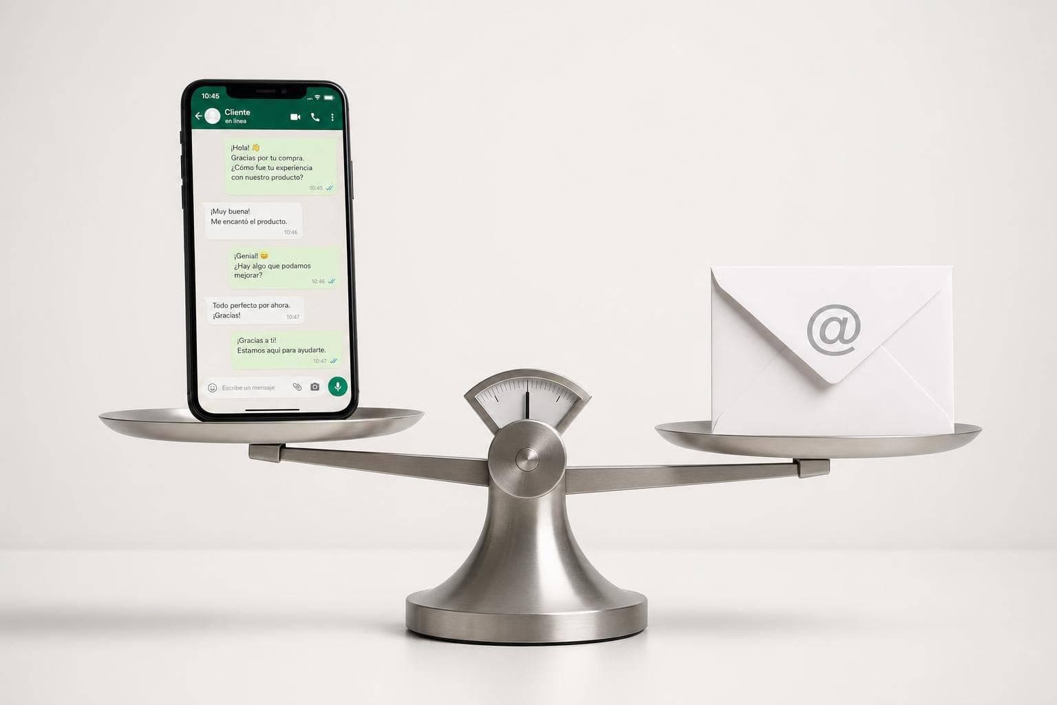 Automatización de Feedback: WhatsApp vs. Email