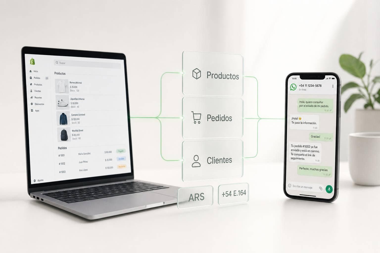 Cómo sincronizar datos de WhatsApp API con Shopify