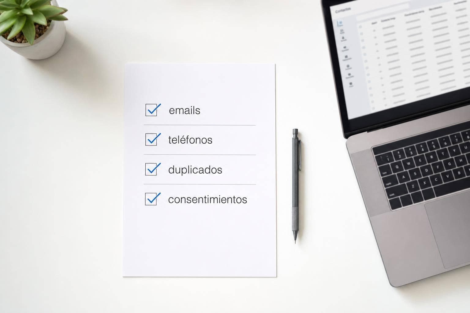 Checklist: limpieza de datos para CRM ecommerce
