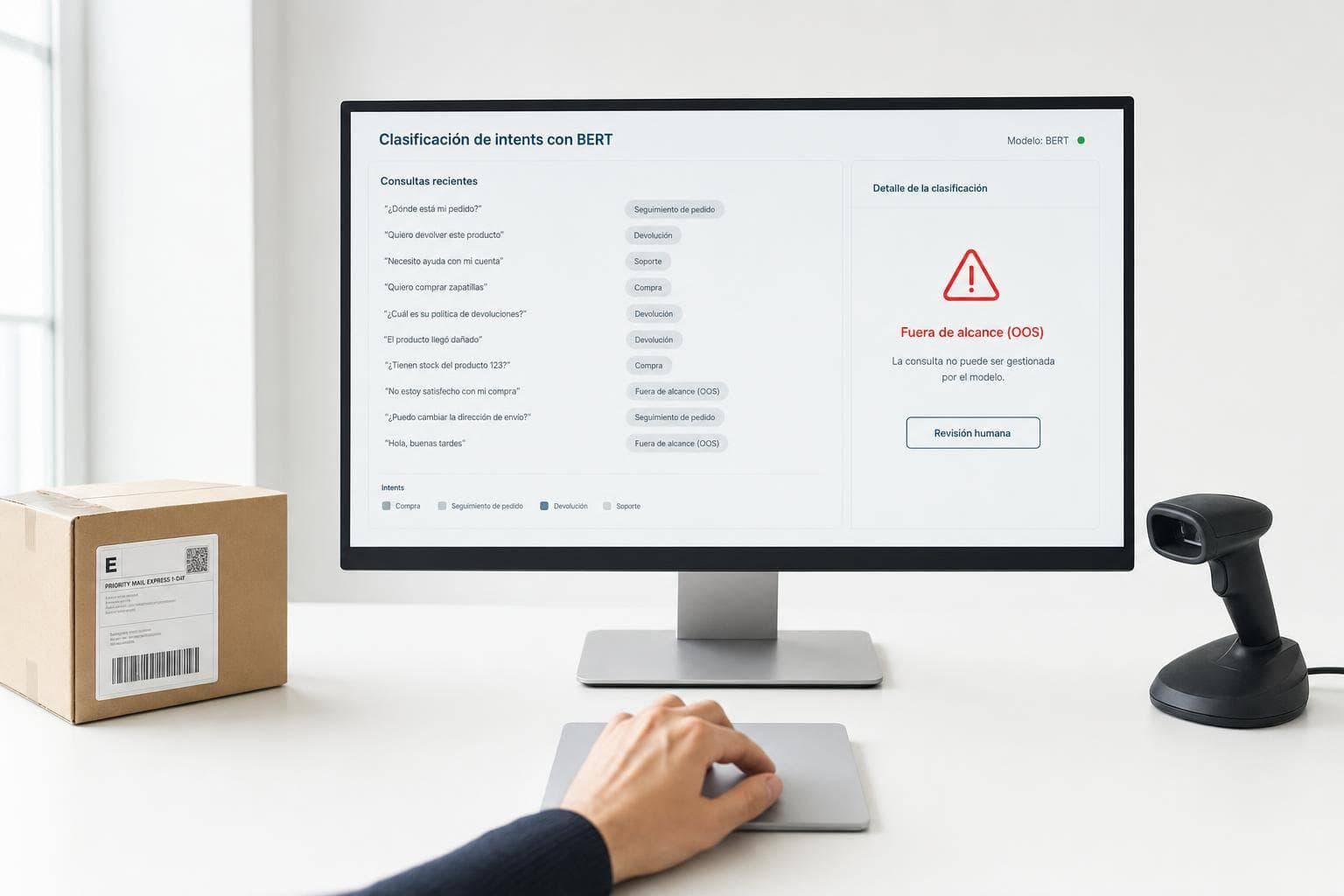 Estudio de intent classification con BERT en e-commerce