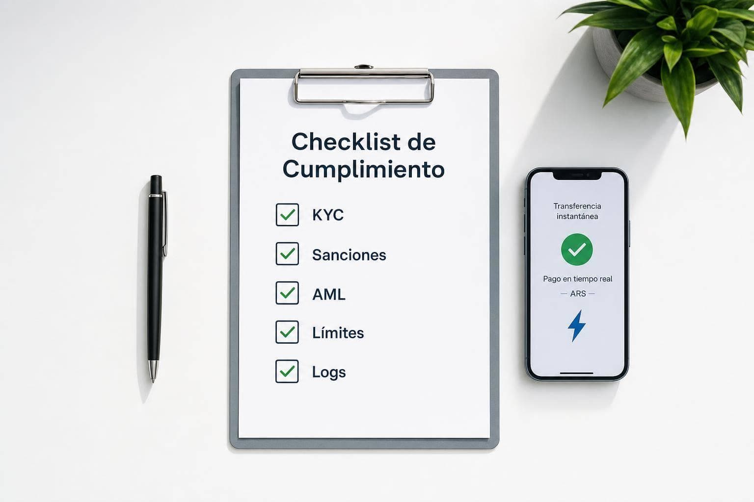 Checklist de Cumplimiento para Pagos en Tiempo Real