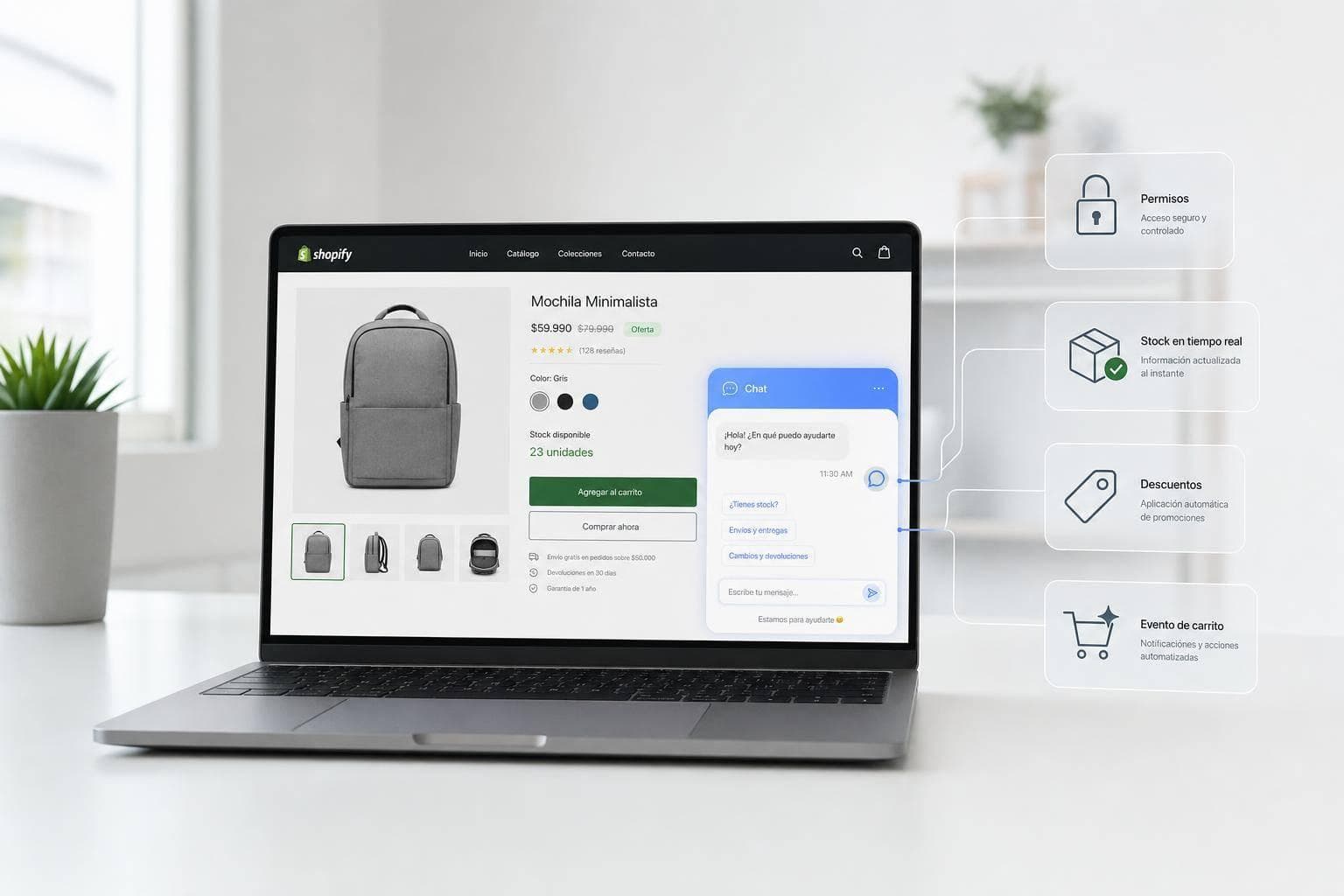 Cómo conectar chat widget con Shopify