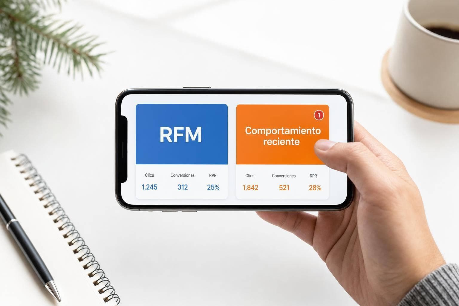 Segmentación RFM vs comportamiento en email estacional