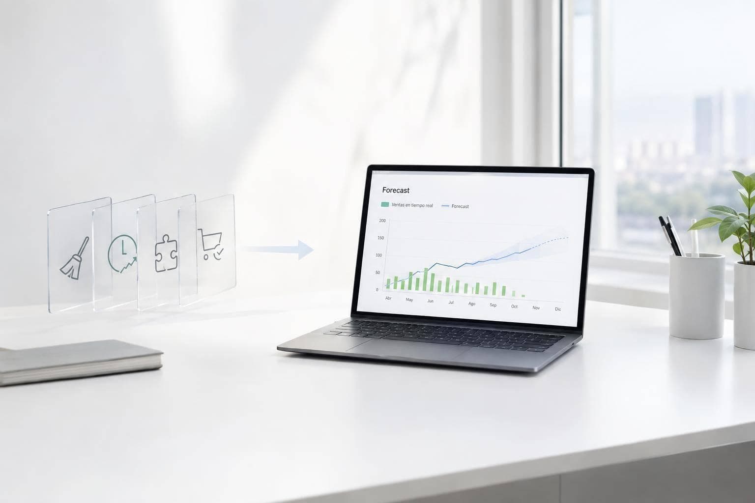 Guía de forecast con datos de ventas al momento